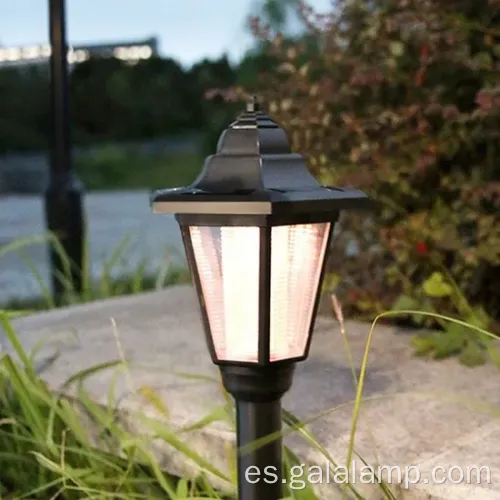 Elegantes luces de linterna solar hexágono vintage